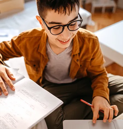 Confident teen with ADHD showing improved self-esteem after successful coaching sessions
