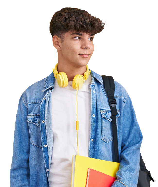 Teen student ready for ADHD screening assessment with Conners-4