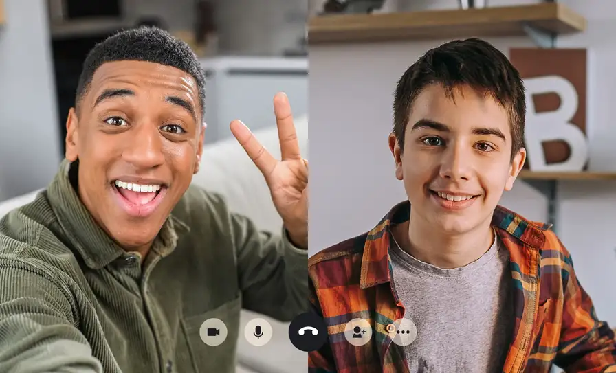 Coach and student in a video call